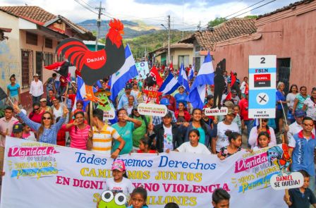 Caminata “En Nicaragua Valiente y Victoriosa seguimos venciendo”