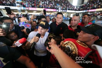 Así recibió Nicaragua a su cinco veces campeón mundial Román "Chocolatito" González