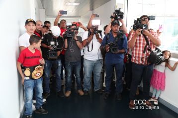 Así recibió Nicaragua a su cinco veces campeón mundial Román "Chocolatito" González
