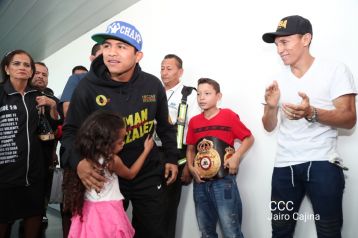 Así recibió Nicaragua a su cinco veces campeón mundial Román "Chocolatito" González