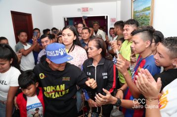 Así recibió Nicaragua a su cinco veces campeón mundial Román "Chocolatito" González