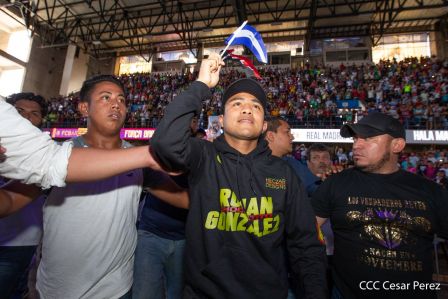 Así recibió Nicaragua a su cinco veces campeón mundial Román "Chocolatito" González