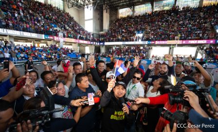 Así recibió Nicaragua a su cinco veces campeón mundial Román "Chocolatito" González