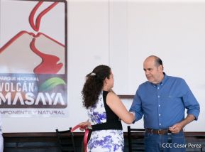 Inauguración del mirador y restaurante El Balcón en el volcán Masaya