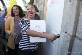 Familias recibieron las primeras 100 casas del programa Bismarck Martínez