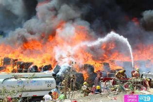 Incendio en La Chureca