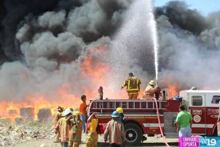Incendio en La Chureca