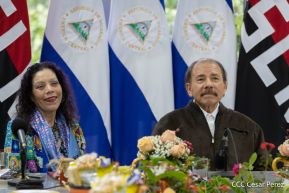 Comandante Daniel Ortega y compañera Rosario Murillo participan en videoconferencia por el 30 aniversario del Foro de São Paulo