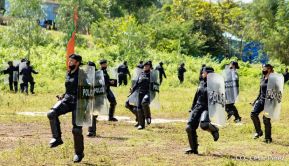 Mujeres de la DOEP saludan 41 años de fundación de la Policía Nacional