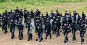 Mujeres de la DOEP saludan 41 años de fundación de la Policía Nacional