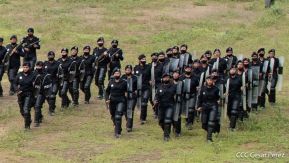 Mujeres de la DOEP saludan 41 años de fundación de la Policía Nacional
