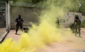 DOEP de la Policía Nacional realiza ejercicios demostrativos