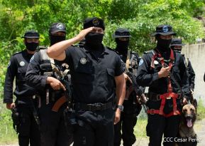 DOEP de la Policía Nacional realiza ejercicios demostrativos