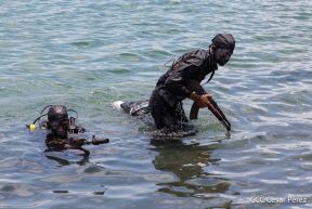 DOEP de la Policía Nacional realiza ejercicios demostrativos