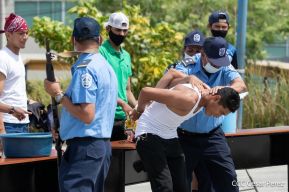 DOEP de la Policía Nacional realiza ejercicios demostrativos