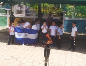 Antorcha Centroamericana de la Libertad recorre municipios de Ocotal, Macuelizo, Totogalpa y Somoto