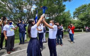 Antorcha Centroamericana de la Libertad recorre municipios de Ocotal, Macuelizo, Totogalpa y Somoto