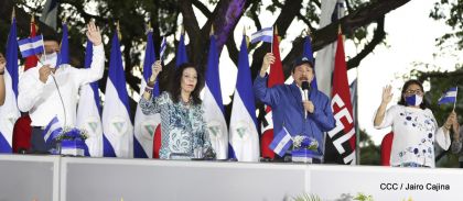 Así fue recibida en Nicaragua la Antorcha Centroamericana de la Libertad y la Paz 