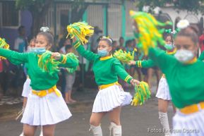 Desfiles escolares en homenaje a la Batalla de San Jacinto y al 199 aniversario de la Independencia de Centroamérica