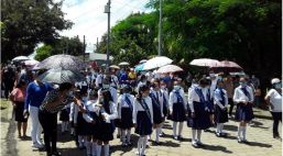 Desfiles escolares en homenaje a la Batalla de San Jacinto y al 199 aniversario de la Independencia de Centroamérica