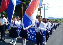 Desfiles escolares en homenaje a la Batalla de San Jacinto y al 199 aniversario de la Independencia de Centroamérica
