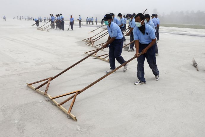 Erupción del Monte Kleud en Indonesia