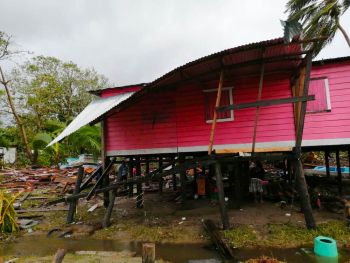 Eta, el huracán que impactó en el Caribe de Nicaragua