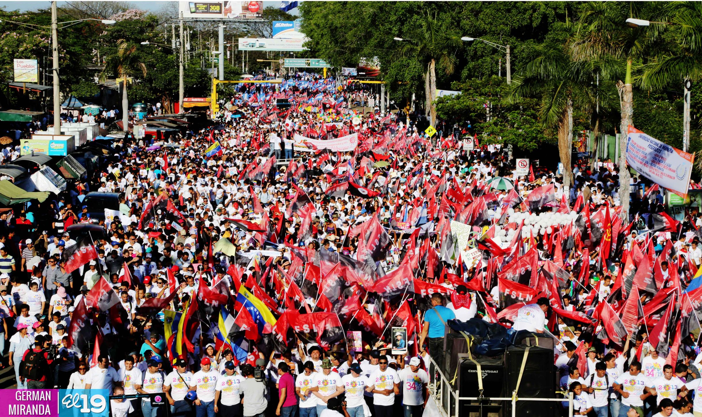 Juventud realiza caminata en honor al General Sandino