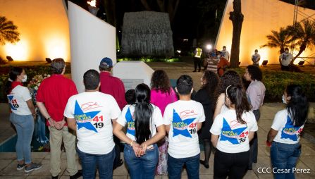 Acto de conmemoración del 44 aniversario del paso a la inmortalidad del Comandante Carlos Fonseca Amador