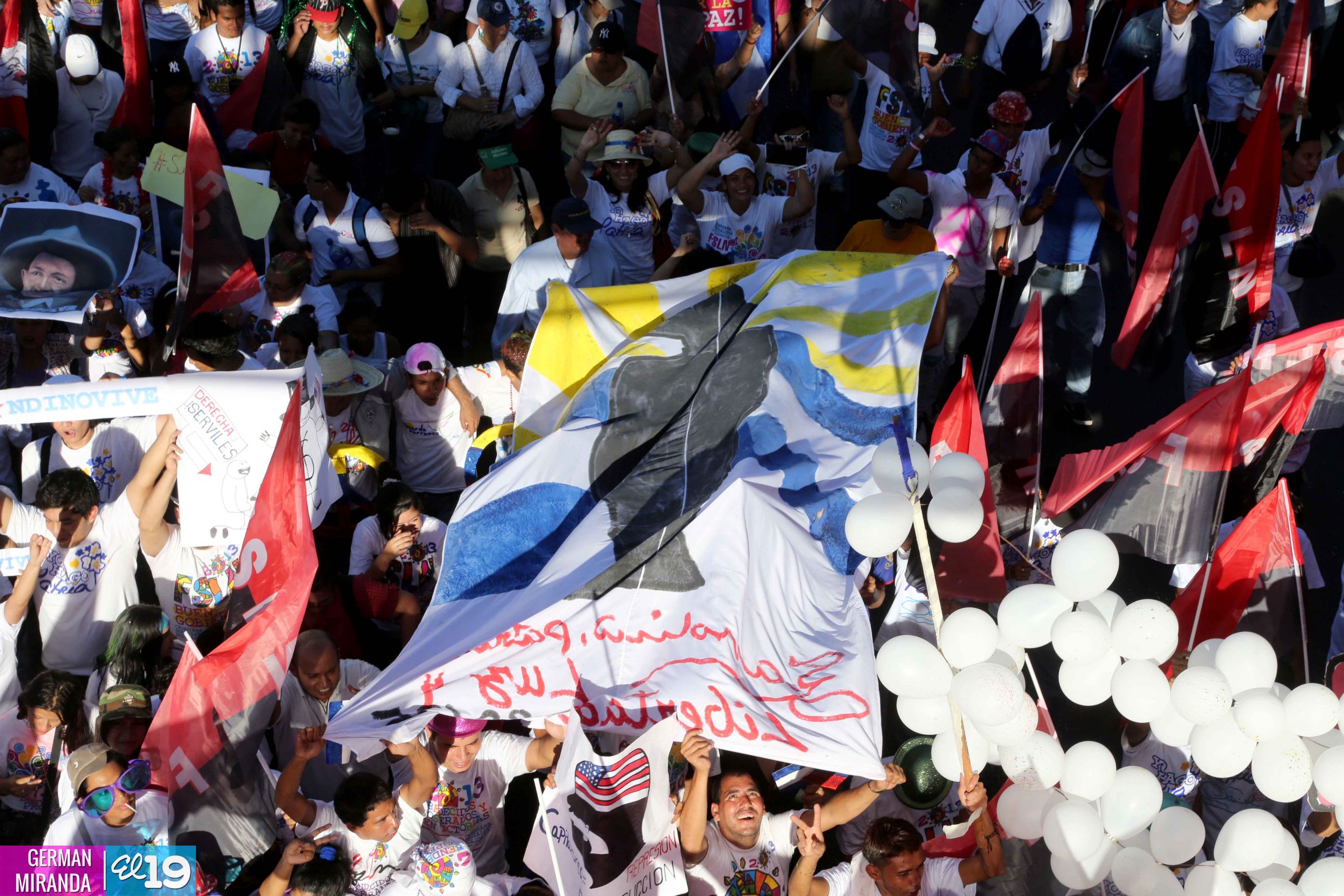 Juventud realiza caminata en honor al General Sandino