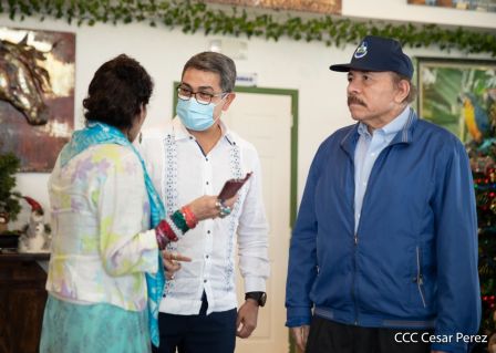 Así fue el encuentro del Presidente Daniel  y la Compañera Rosario con el Presidente de Honduras