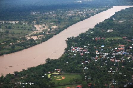 Recorrido aéreo´de exploración de Ineter y Marena por zonas afectadas por huracanes Eta y Iota
