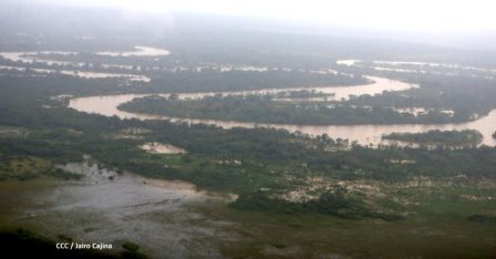 Recorrido aéreo´de exploración de Ineter y Marena por zonas afectadas por huracanes Eta y Iota