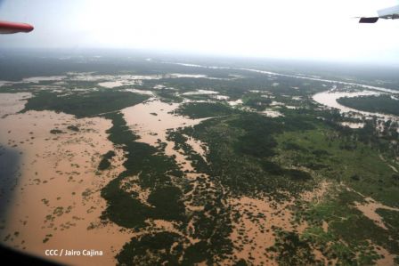 Recorrido aéreo´de exploración de Ineter y Marena por zonas afectadas por huracanes Eta y Iota