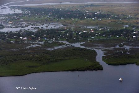 Recorrido aéreo´de exploración de Ineter y Marena por zonas afectadas por huracanes Eta y Iota