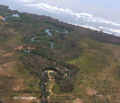 Recorrido aéreo´de exploración de Ineter y Marena por zonas afectadas por huracanes Eta y Iota