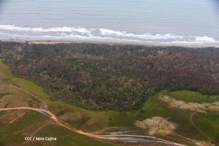 Recorrido aéreo´de exploración de Ineter y Marena por zonas afectadas por huracanes Eta y Iota