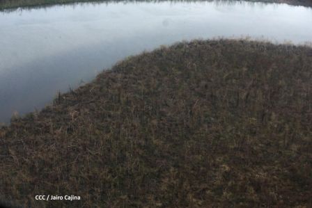 Recorrido aéreo´de exploración de Ineter y Marena por zonas afectadas por huracanes Eta y Iota