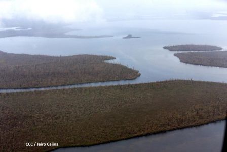 Recorrido aéreo´de exploración de Ineter y Marena por zonas afectadas por huracanes Eta y Iota