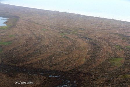Recorrido aéreo´de exploración de Ineter y Marena por zonas afectadas por huracanes Eta y Iota