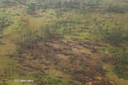 Recorrido aéreo´de exploración de Ineter y Marena por zonas afectadas por huracanes Eta y Iota