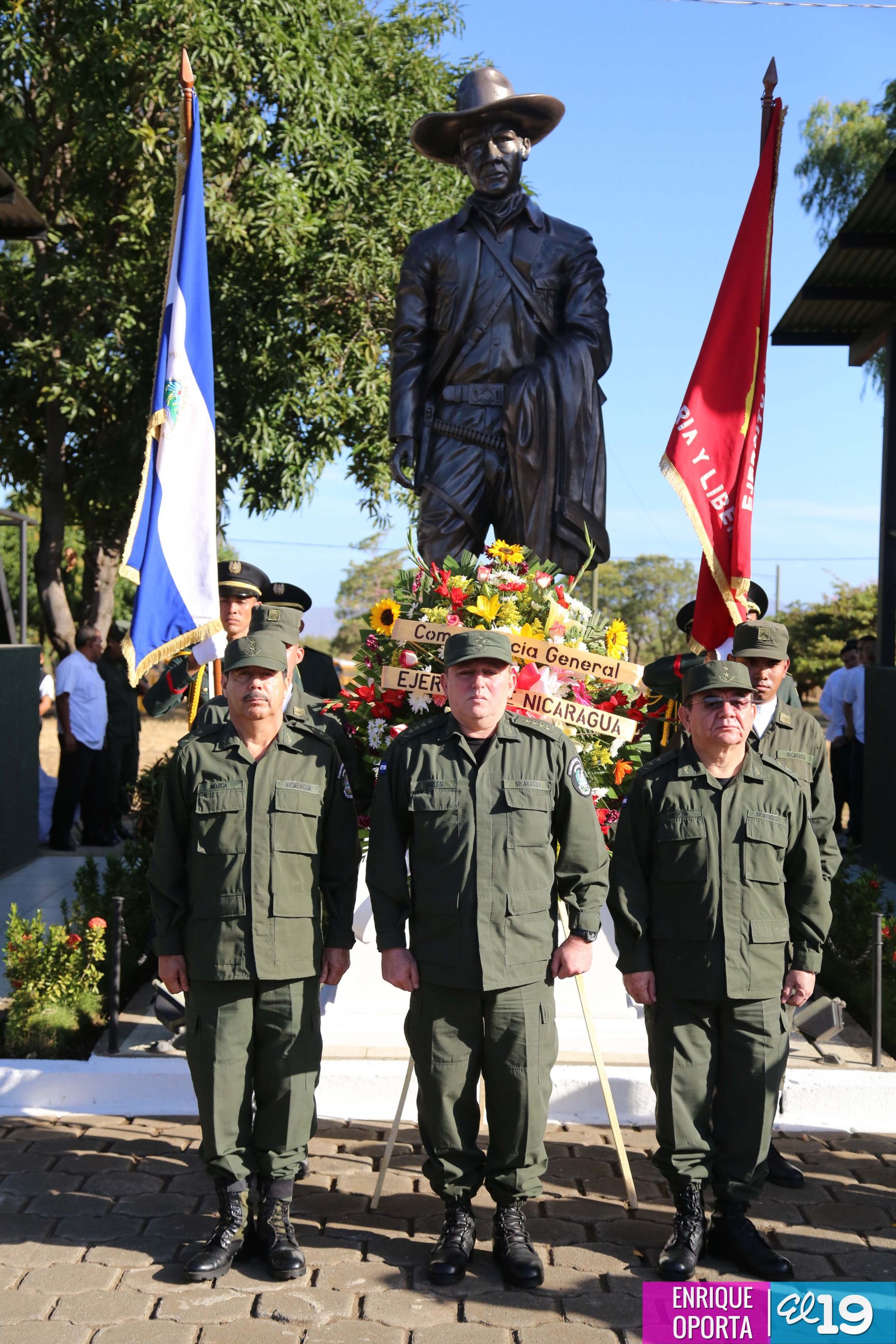 Ejército de Nicaragua rinde homenaje a Sandino a 80 años de su tránsito a la inmortalidad