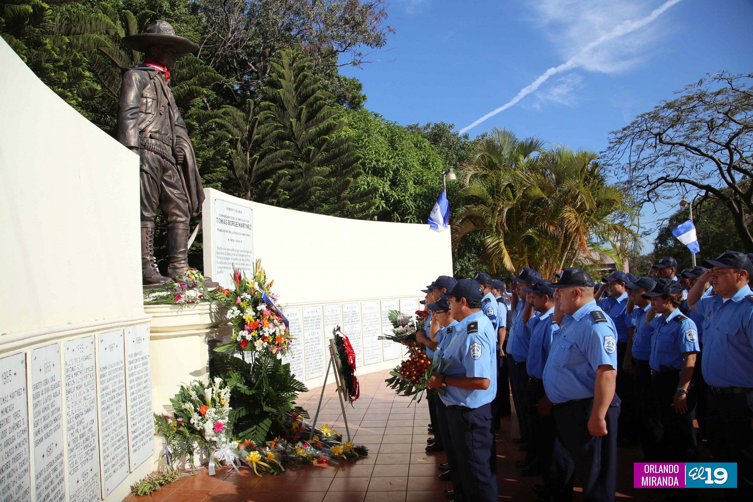 Policía Nacional rinde homenaje al General Sandino