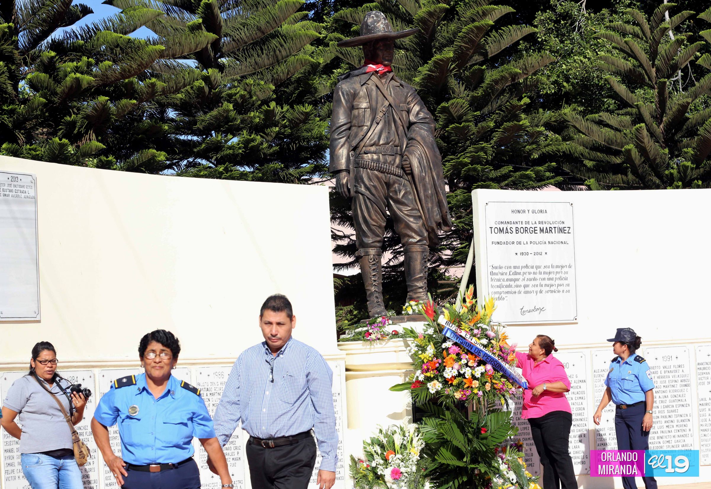 Policía Nacional rinde homenaje al General Sandino