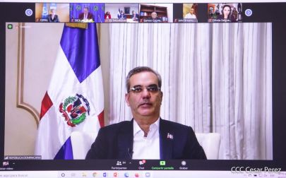 El Presidente Daniel y la Compañera Rosario en la Cumbre entre Jefes de Estado y de Gobierno del SICA y el Secretario General de Naciones Unidas