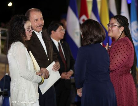 Embajadores presentan Cartas Credenciales al Presidente Daniel Ortega y a la Vicepresidenta Rosario Murillo