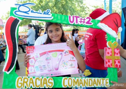 Niños continúan recibiendo juguetes en todo Nicaragua