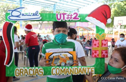 Niños continúan recibiendo juguetes en todo Nicaragua