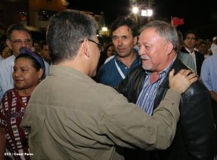 Daniel y Rosario en acto del 80 Aniversario del Tránsito a la Inmortalidad del General Augusto C. Sandino