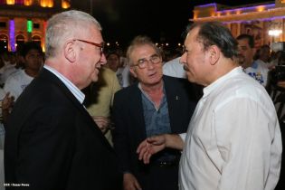 Daniel y Rosario en acto del 80 Aniversario del Tránsito a la Inmortalidad del General Augusto C. Sandino